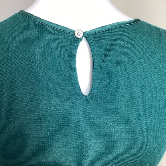 EUC Theory Sleeveless Green Women's Thin Sweater - Picture 3 of 4